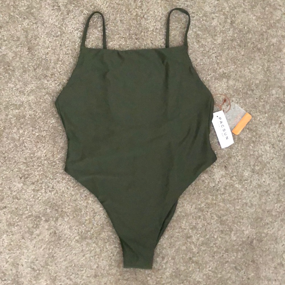 olive green LA Hearts one piece